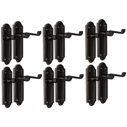 Black Nickel Internal Door Handles Ashford Style Lever Latch – Epsom Pair Set