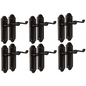 Black Nickel Internal Door Handles Ashford Style Lever Latch – Epsom Pair Set