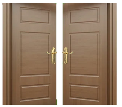 Brass Door Handles - Askworth Internal Door Handles with Bathroom Sash Lock