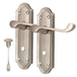 Satin Nickel Door Handles - Askworth Internal Door Handles Set for Internal Door