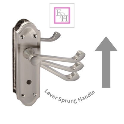 Satin Nickel Door Handles - Askworth Internal Door Handles Set for Internal Door