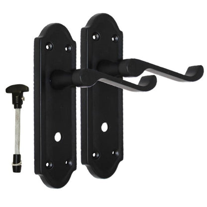 Matt Black Door Handles - Askworth Internal Door Handles Set for Internal Doors