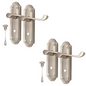 Satin Nickel Door Handles - Askworth Internal Door Handles Set for Internal Door