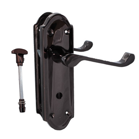 Black Nickel Door Handles - Askworth Internal Door Handle Set for Internal Doors
