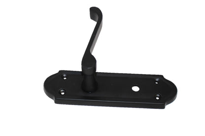Matt Black Door Handles - Askworth Internal Door Handles with Bathroom Sash Lock