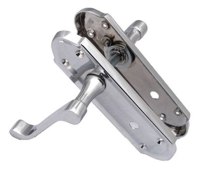 Chrome Door Handles - Askworth Internal Door Handles with Bathroom Sash