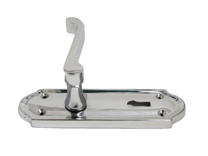Polished Chrome Lock Door Handles Ashford Ashworth Victorian Scroll Door 170mmx1