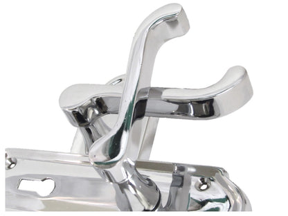 Polished Chrome Lock Door Handles Ashford Ashworth Victorian Scroll Door 170mmx1