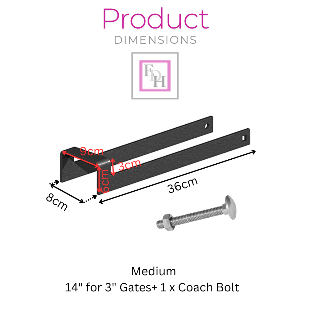 Galvanised Throw-Over Loop Gate Latch – Narrow Pattern for 2″ Gates + Coach Bolt