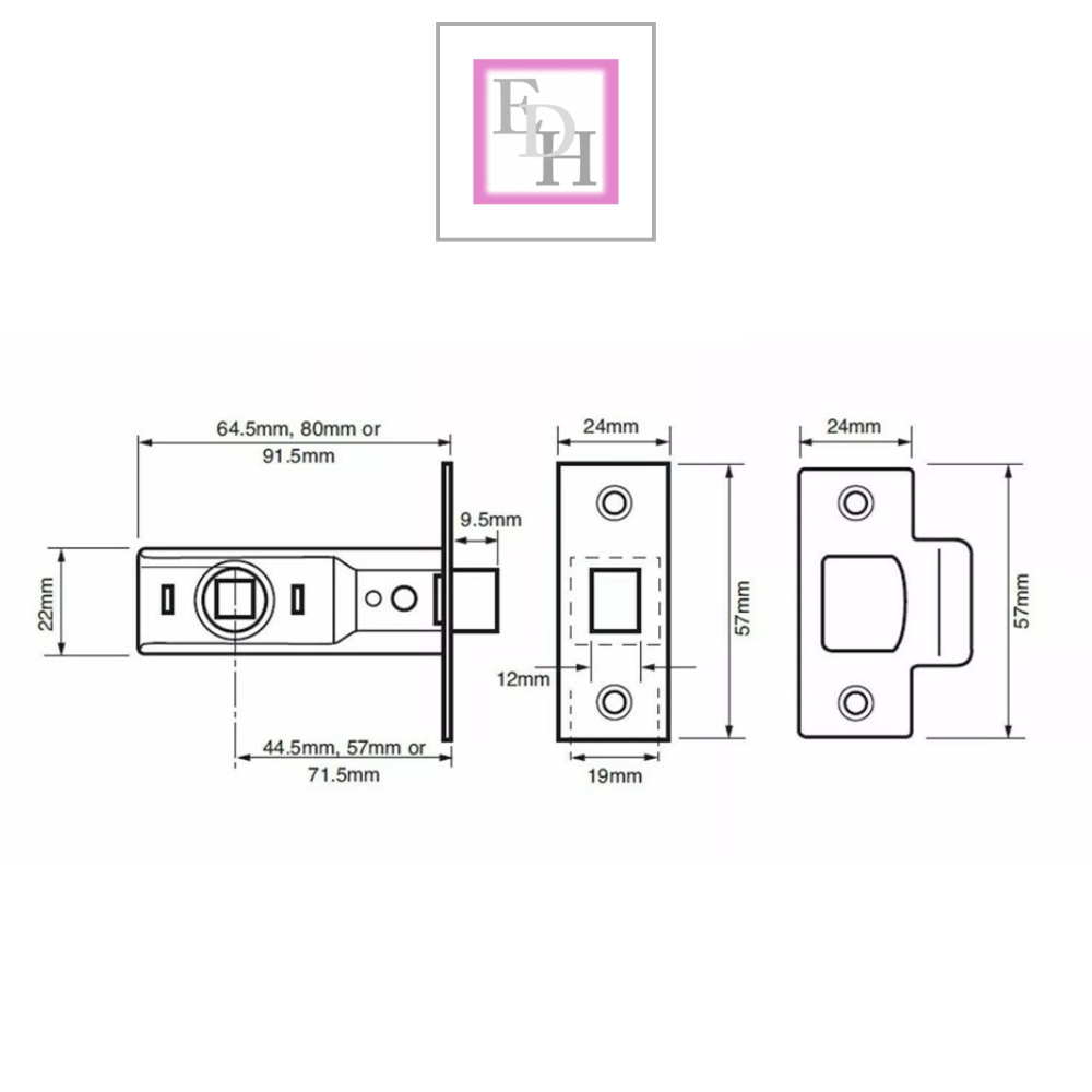 Door Handle Modern Scroll Epsom Brass Polish handles, Bath Lock Latch 168 x42mm