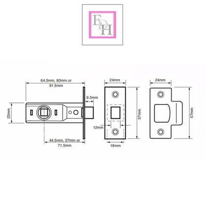 Door Handle Modern Scroll Epsom Brass Polish handles, Bath Lock Latch 168 x42mm