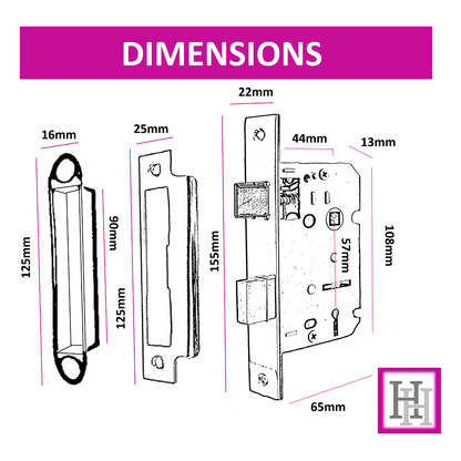 Door Handle Modern Scroll Epsom Brass Polish handles, Bath Lock Latch 168 x42mm