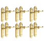 Door Handles Scroll Lever Latch Brass Finish Ashford Style Ashworth Interior x6.