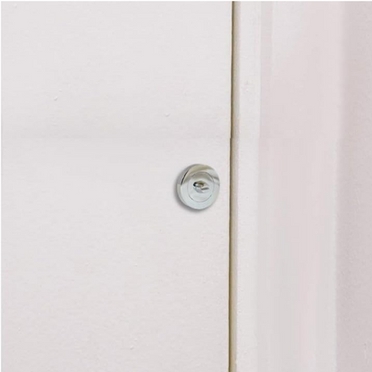 Chrome Bathroom Privacy Thumb Turn Lock – Internal Door Bolt in Chrome Finish