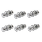Polished Chrome Georgian Round Door Knobs – 6 Pairs