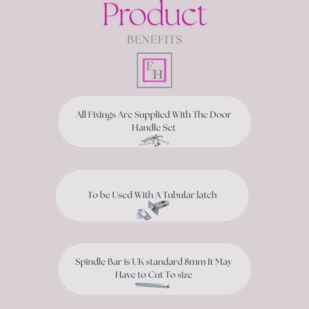 Polished Chrome Georgian Round Door Knobs – 1 Pair