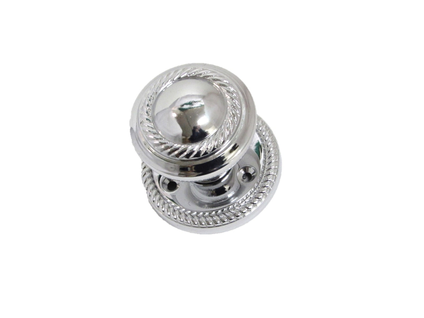 Polished Chrome Georgian Round Door Knobs – 1 Pair