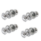 Polished Chrome Georgian Round Door Knobs – 4 Pairs
