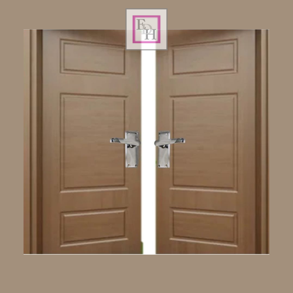 Victorian Straight Chrome Door Handles, Interior Lever Handle Backplate 118x42mm