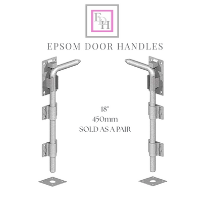 12" 15" 18" 24" GALV HEAVY DUTY DROP BOLT DOOR GARAGE SHED SLIDING HASP BOLT