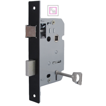 Black Cast Iron Fleur-de-Lys Door Handles Ornate Antique Lever Latch & Lock Sets