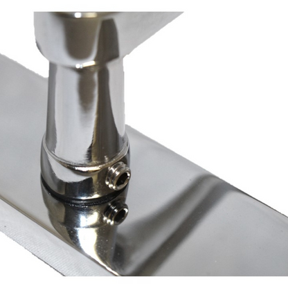 Door Handles Cadenza Chrome Scroll on Backplate, Latch, Lock & Bathroom Sets