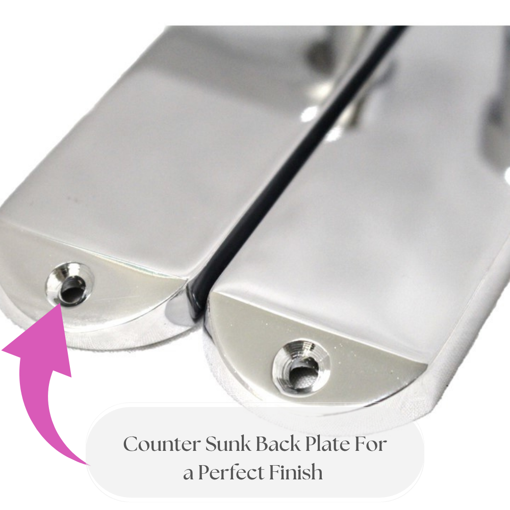 Door Handles Cadenza Chrome Scroll on Backplate, Latch, Lock & Bathroom Sets