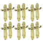 Brass Plated Internal Door Handles - Door Handles Internal Sets, Brass Door Handle Set for Internal Doors