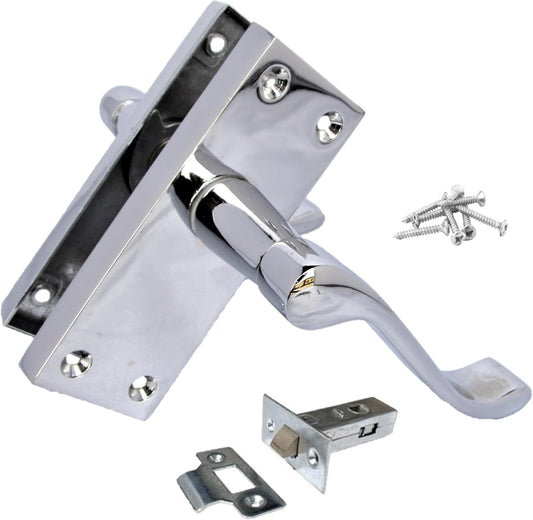 Victorian Silver Door Handles