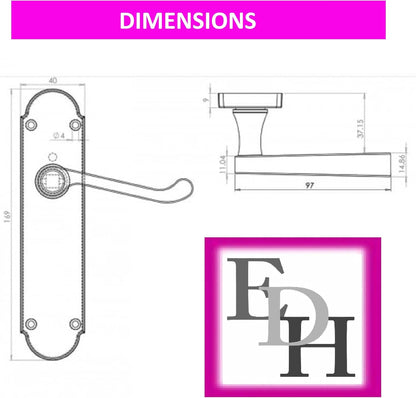 Brass Door Handles Internal Sets