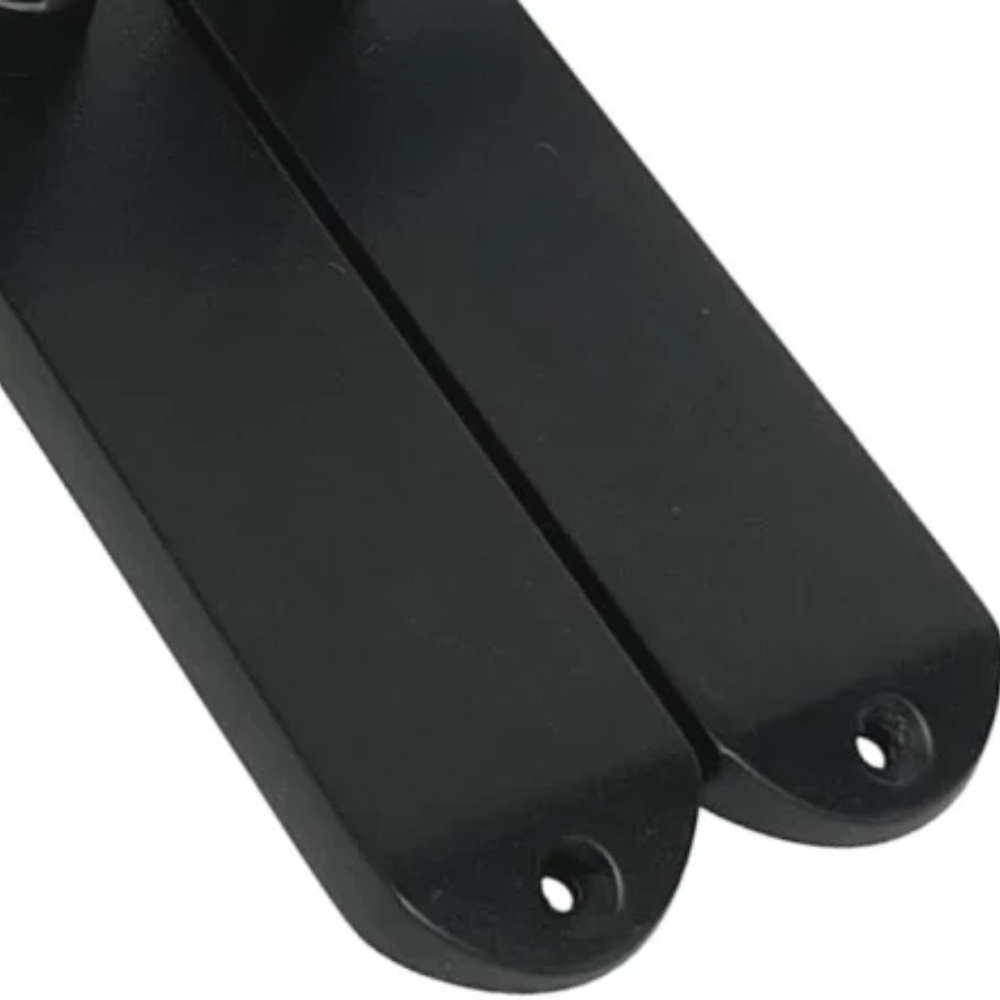 Matt Black Cadenza Victorian Scroll Door Handles Lever Latch 178x38mm - 35mm x 16mm