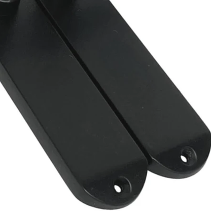 Matt Black Cadenza Victorian Scroll Door Handles Lever Latch 178x38mm - 35mm x 16mm