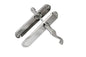 Cadenza Door Handles on Backplate Chrome Scroll Latch Handle