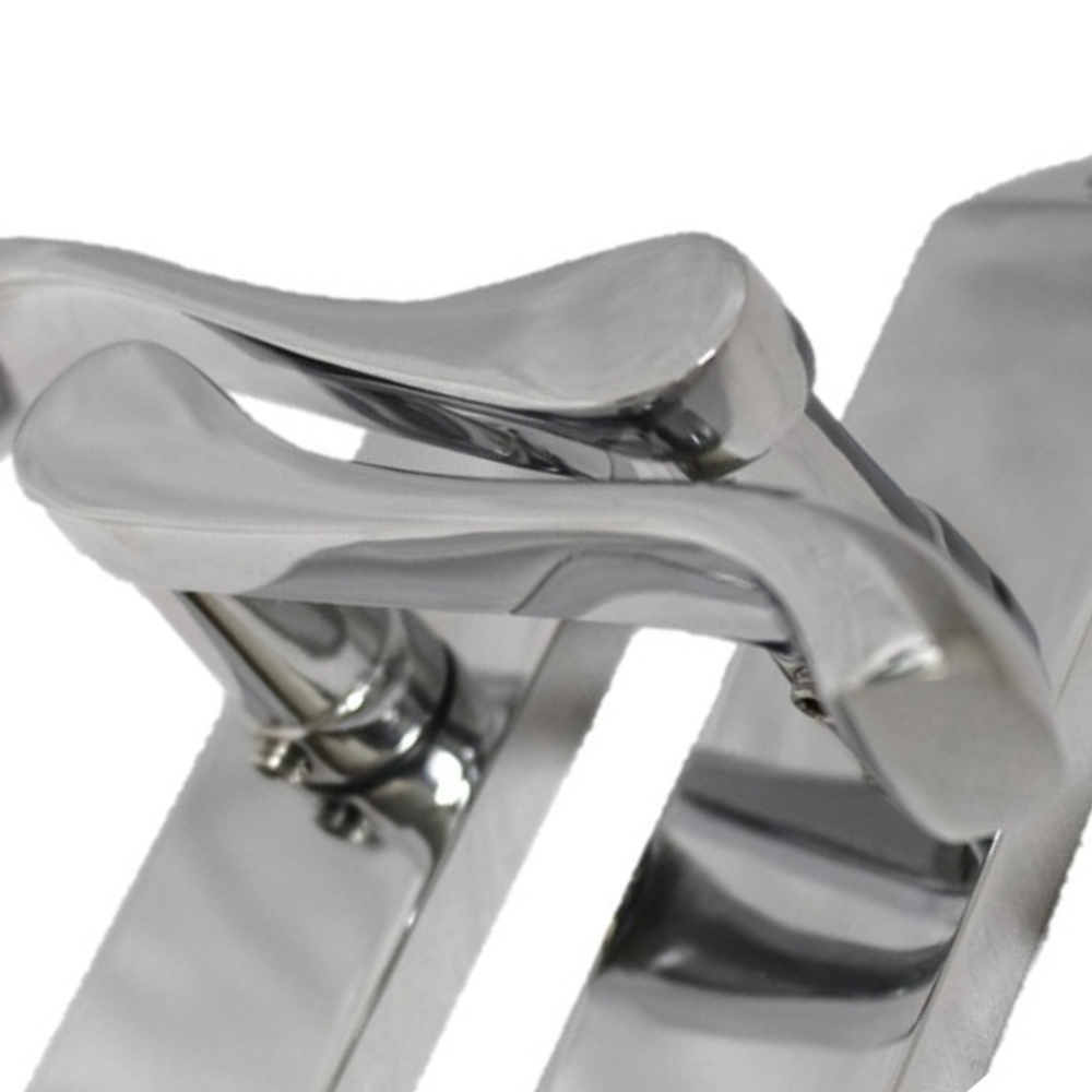 Polished Chrome Cadenza Victorian Scroll Door Handle Sets - 178mm x 38mm