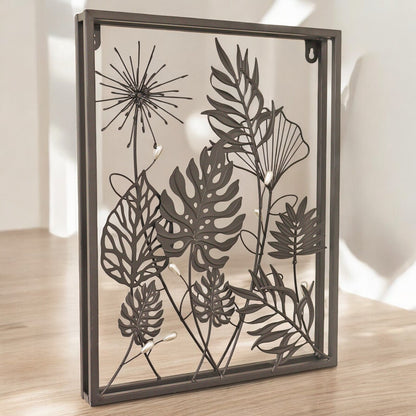 Square Floral 3D Wall Décor