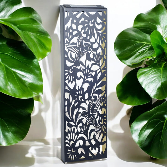 Metal Hummingbird Solar Wall Panel