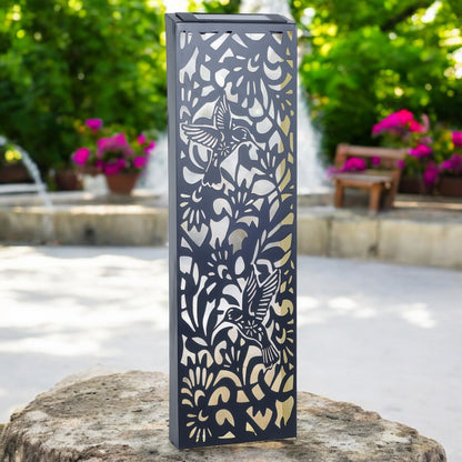 Metal Hummingbird Solar Wall Panel