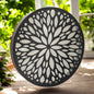 Metal Abstract Flower Solar Wall Panel
