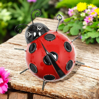 Medium Metal Ladybird Wall Art