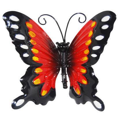 Small Metal Butterfly - Red