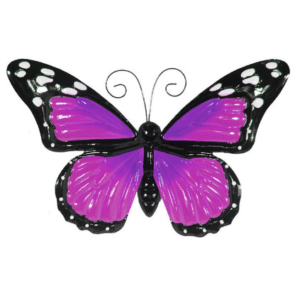 Large Metal Butterfly with Flapping Wings - Purple