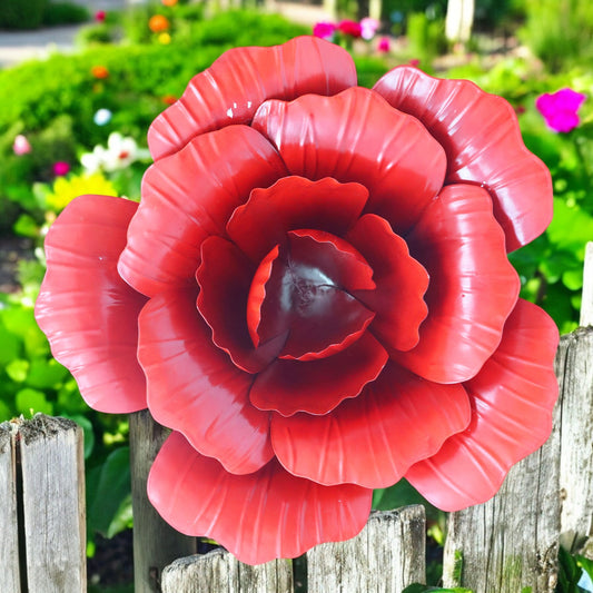 Large Metal Wall Mounted Rose