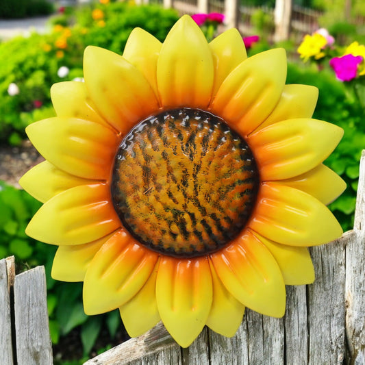 Large Metal Wall Mounted Sunflower