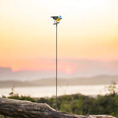 Large Metal Blue Tit on Stake