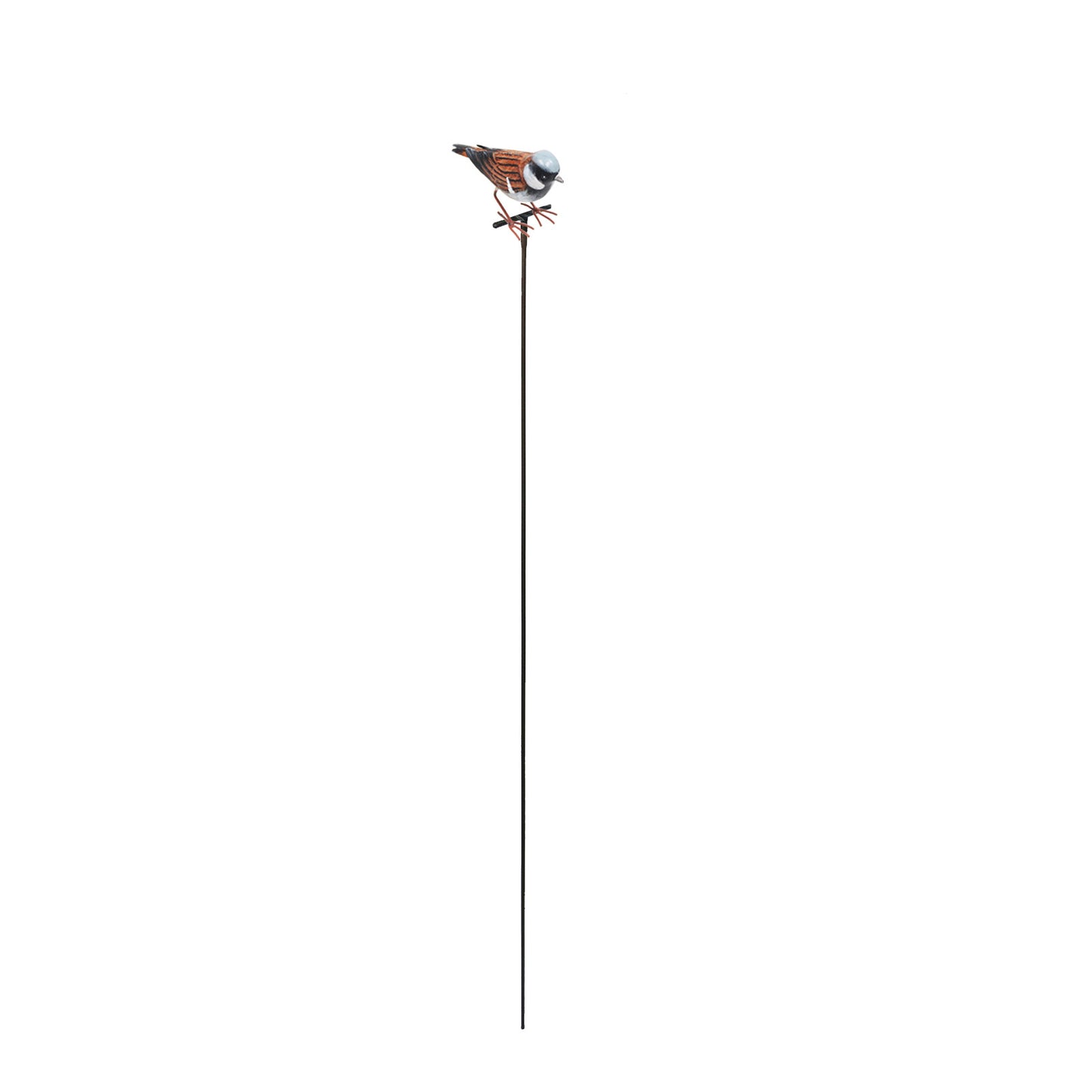 Large Metal House Sparrow on Stake