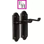 Victorian Black Nickel Ashford Interior Door Handles