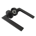 Modern Matt Black Door Handles Internal Uno-2 Lever Latch