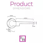 Modern Matt Black Door Handle
