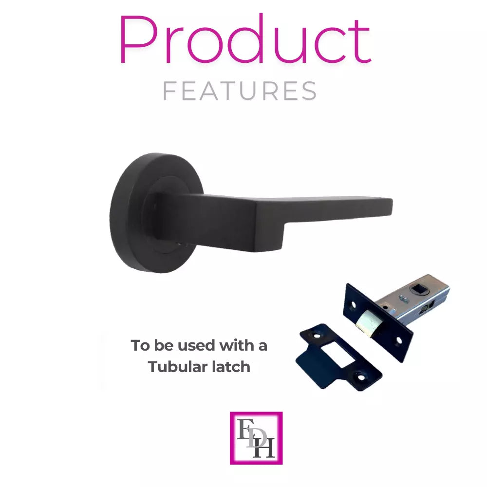 Modern Matt Black Door Handle