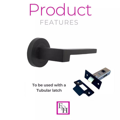 Modern Matt Black Door Handle
